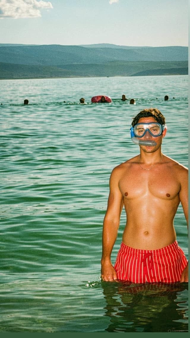 Snorkling i havet